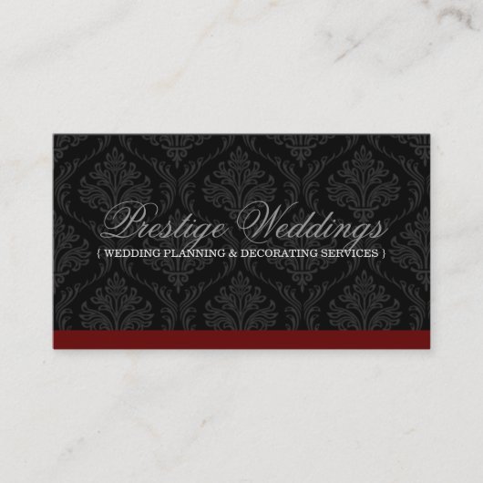 Visitekaartje van Damask Wedding Planner (Voorkant)