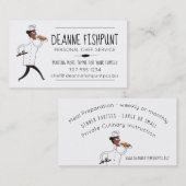 Visitekaartje van de Afrikaanse Amerikaanse vrouw  (Voorkant / Achterkant)