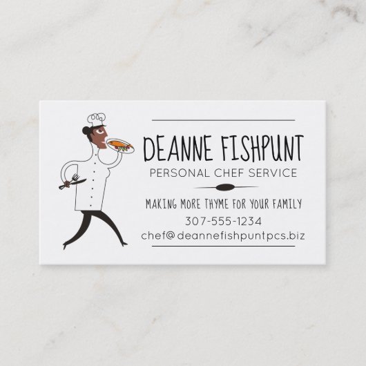 Visitekaartje van de Afrikaanse Amerikaanse vrouw  (Voorkant)