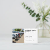 Visitekaartje van de autohandelaar (Staand voorkant)