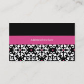 Visitekaartje van de bakkerij van de zwarte, Witte (Achterkant)