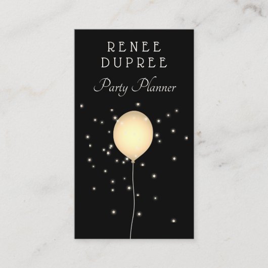 Visitekaartje van de Ballon van de Planner Gold (Voorkant)