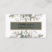 Visitekaartje van de Banner White Floral Wedding E (Voorkant)