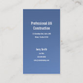 Visitekaartje van de Beams Contractor (Achterkant)