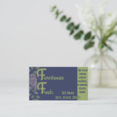 Visitekaartje van de boerderij (Staand voorkant)