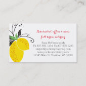 visitekaartje van de citroenboombakkerij (Achterkant)