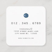 Visitekaartje van de Coach-plein (Achterkant)