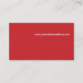 Visitekaartje van de Crimson van het Comité van de (Achterkant)