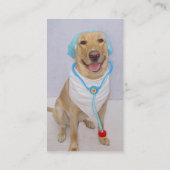 Visitekaartje van de dierenarts (Achterkant)