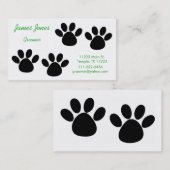 Visitekaartje van de Dog Groomer (Voorkant / Achterkant)