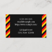 Visitekaartje van de Duitse taaldocent (Achterkant)