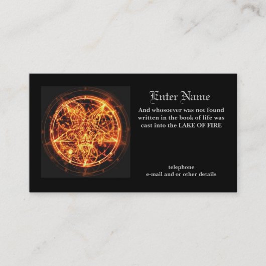 visitekaartje van de duivel (Voorkant)