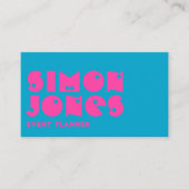 Visitekaartje van de flitsmoderne typografie (Voorkant)