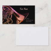 Visitekaartje van de Franse Hoorn (Voorkant / Achterkant)