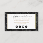 Visitekaartje van de Glitter-ballon van de partij (Achterkant)