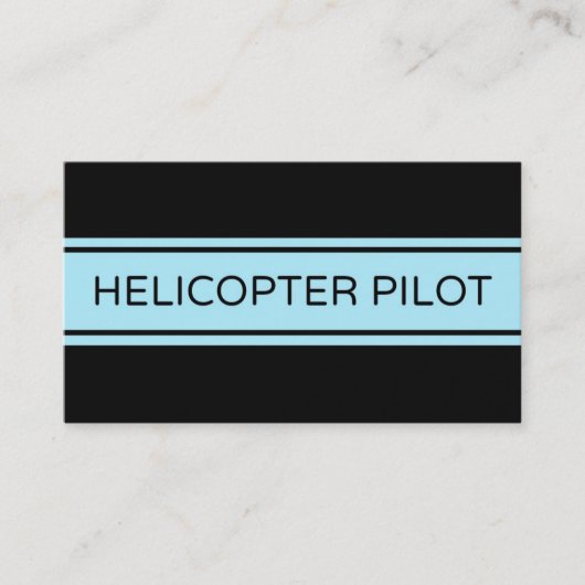 Visitekaartje van de helikopterpilootstreep (Voorkant)