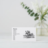 Visitekaartje van de Indische Paard (Staand voorkant)