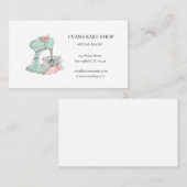 visitekaartje van de  keukenmixer (Voorkant / Achterkant)