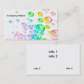 Visitekaartje van de klantenbewaarmaatschappij (Voorkant / Achterkant)