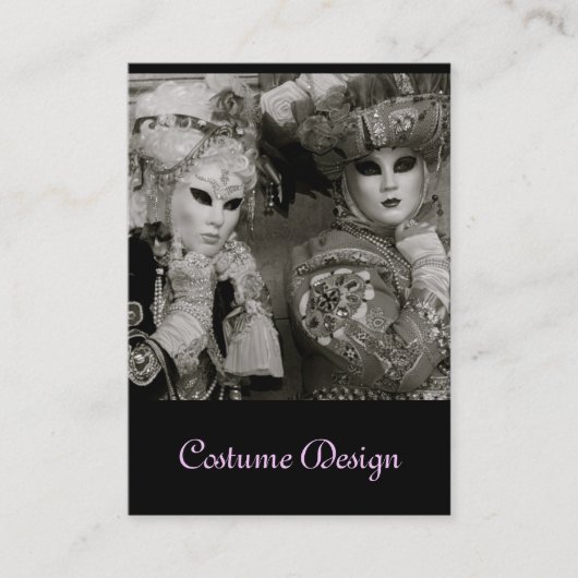 Visitekaartje van de kostuumontwerper (Voorkant)
