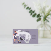 Visitekaartje van de Maid Cleaning Service (Staand voorkant)