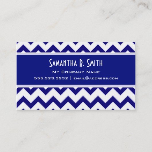 Visitekaartje van de marine en het witte Chevron P (Voorkant)