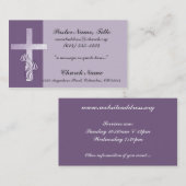 Visitekaartje van de minister van het Lavender Cro (Voorkant / Achterkant)