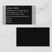 Visitekaartje van de mousserende Zilveren Grens (Voorkant / Achterkant)