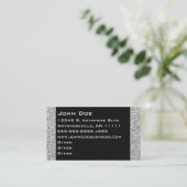 Visitekaartje van de mousserende Zilveren Grens (Staand voorkant)