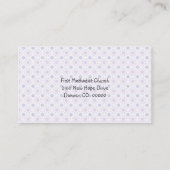 Visitekaartje van de nationale kerkdag (Achterkant)