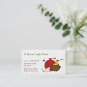 Visitekaartje van de natuurlijke levensmiddelenwin (Staand voorkant)