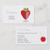 Visitekaartje van de natuurlijke levensmiddelenwin (Voorkant / Achterkant)