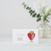 Visitekaartje van de natuurlijke levensmiddelenwin (Staand voorkant)