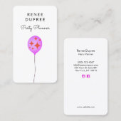 Visitekaartje van de Planner (Voorkant / Achterkant)