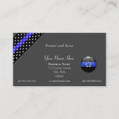 Visitekaartje van de politie van de Thin Blue Line (Voorkant)