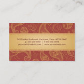 Visitekaartje van de pompoen (Achterkant)