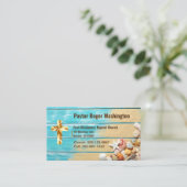 Visitekaartje van de predikant van de Bijbel van D (Staand voorkant)