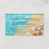 Visitekaartje van de predikant van de Bijbel van D (Achterkant)