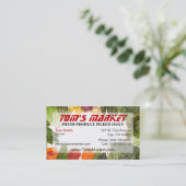 Visitekaartje van de productiemarkt (Staand voorkant)