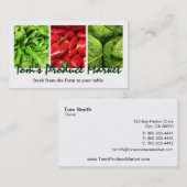 Visitekaartje van de productiemarkt (Voorkant / Achterkant)