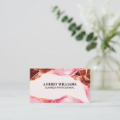 Visitekaartje van de rode goudmarmer (Staand voorkant)