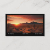 Visitekaartje van de Southwestern Sunset Desert (Voorkant)