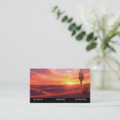 Visitekaartje van de Southwestern Sunset Desert (Staand voorkant)