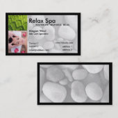 Visitekaartje van de spa - tweezijdig (Voorkant / Achterkant)