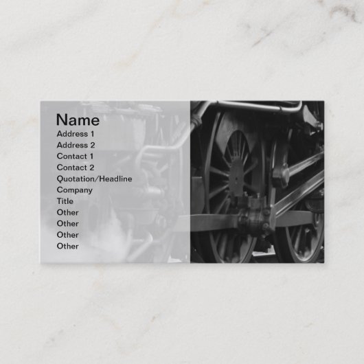 Visitekaartje van de stuurmachinetraining (Voorkant)