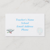 VISITEKAARTJE VAN DE TEACHER (Achterkant)