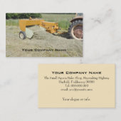 Visitekaartje van de vierkante balder (Voorkant / Achterkant)