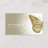 visitekaartje van de vlinder logo (Voorkant)