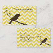 Visitekaartje van de vogelgriep (geel) (Voorkant / Achterkant)