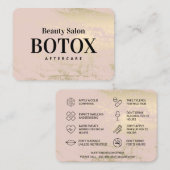 Visitekaartje van de Voorjaars Botox nazorginstruc (Voorkant / Achterkant)